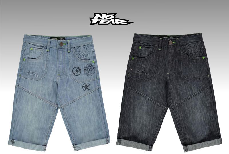 below knee denim shorts